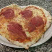 Cardinale con mozzarella e prosciutto crudo